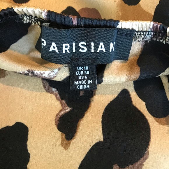 ASOS Parisian Leopard Print Cami Top Size 6 - Picture 4 of 4